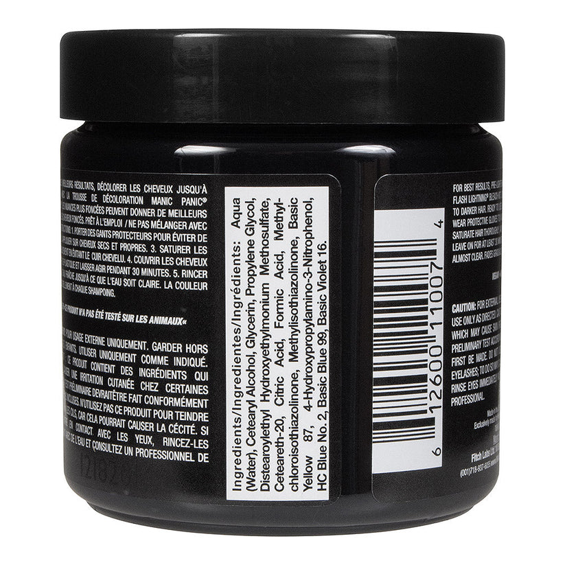 Manic Panic Semi-Permanent Hair Dye Raven Deep Black Intense 118ml - QHA UK