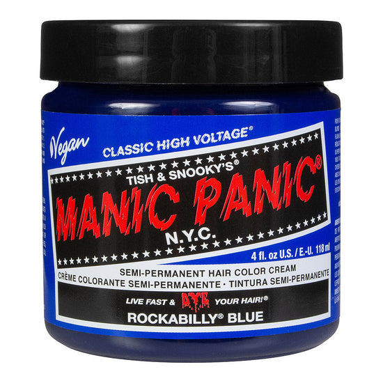 Manic Panic Rockabilly Semi-Permanent Hair Dye Blue Vegan 118ml - QHA UK