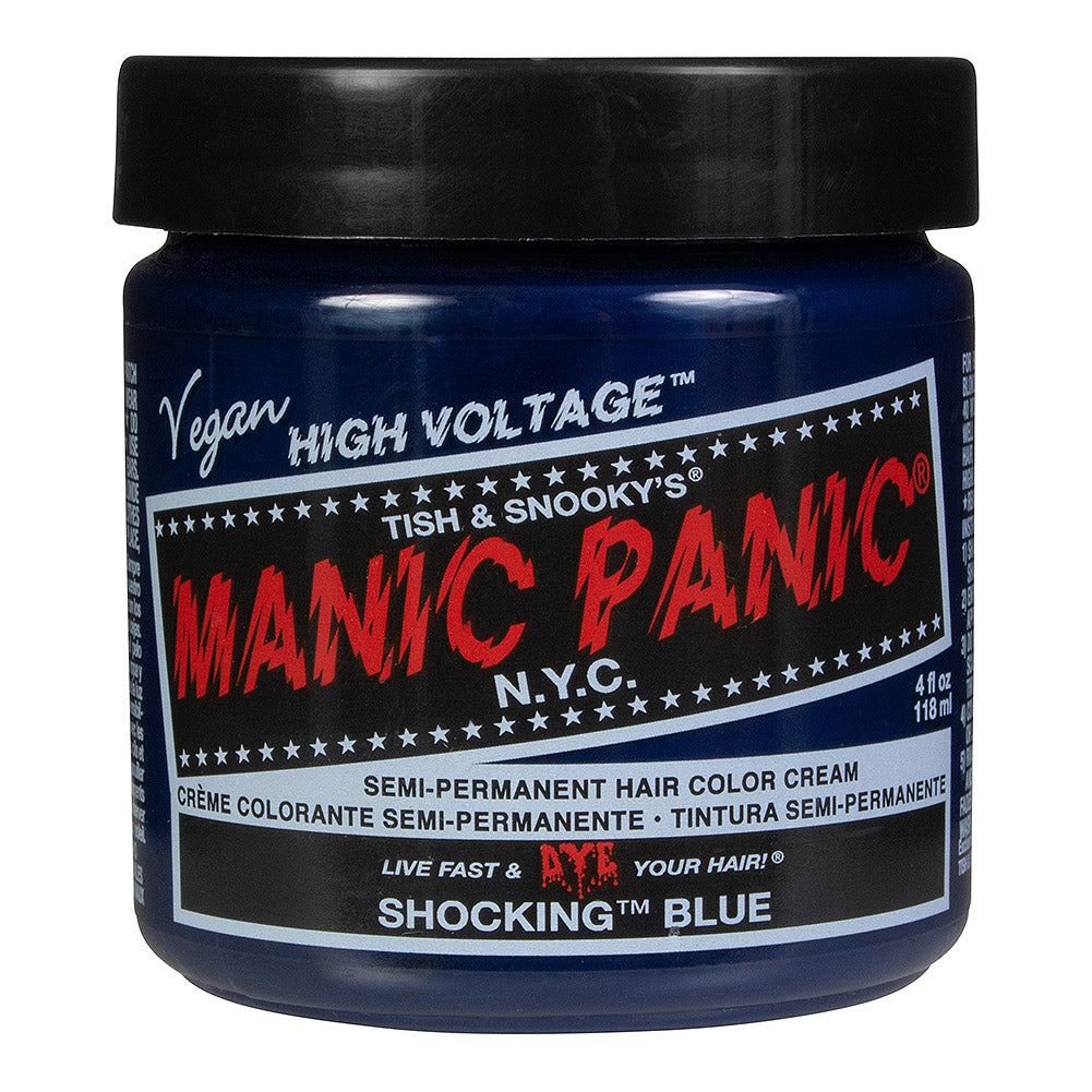 Manic Panic Semi-Permanent Hair Dye Shocking Blue Intense Vegan 118ml - QHA UK