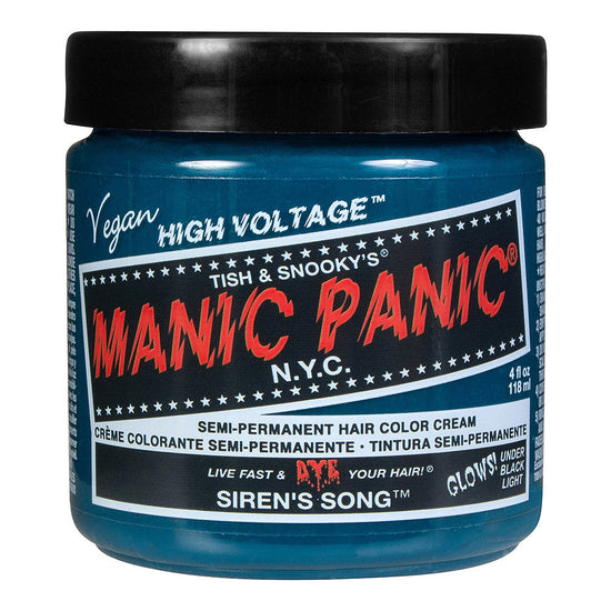 Manic Panic Semi-Permanent Hair Dye Siren Song Vibrant Teal Blue 118ml - QHA UK