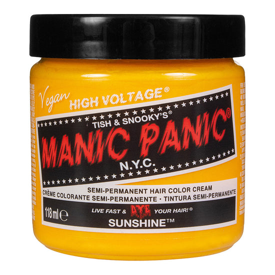 Manic Panic Semi-Permanent Hair Dye Sunshine Bright Warm Yellow 118ml - QHA UK