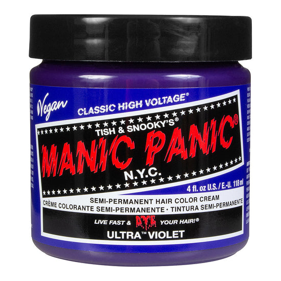 Manic Panic Semi-Permanent Hair Dye Ultra Violet Blue Deep Blue 118ml - QHA UK