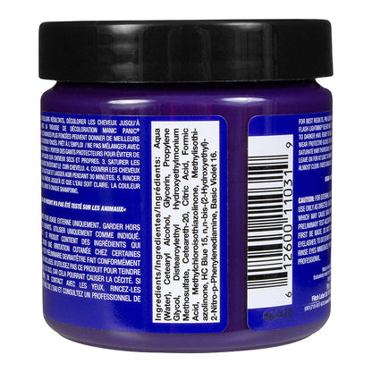 Manic Panic Semi-Permanent Hair Dye Ultra Violet Blue Deep Blue 118ml - QHA UK