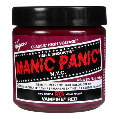 Manic Panic Semi-Permanent Hair Dye Vampire Red Vibrant Blood 118ml - QHA UK