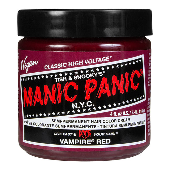 Manic Panic Semi-Permanent Hair Dye Vampire Red Vibrant Blood 118ml - QHA UK