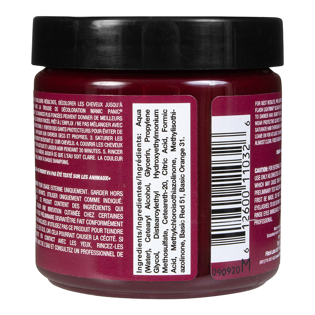 Manic Panic Semi-Permanent Hair Dye Vampire Red Vibrant Blood 118ml - QHA UK