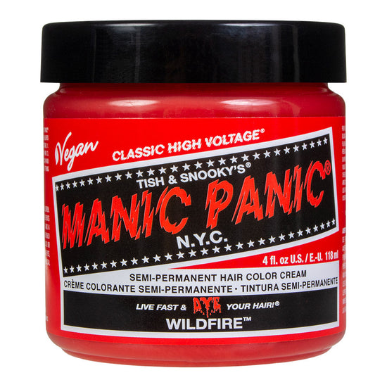 Manic Panic Semi-Permanent Hair Dye Wildfire Red Vibrant Fiery 118ml - QHA UK