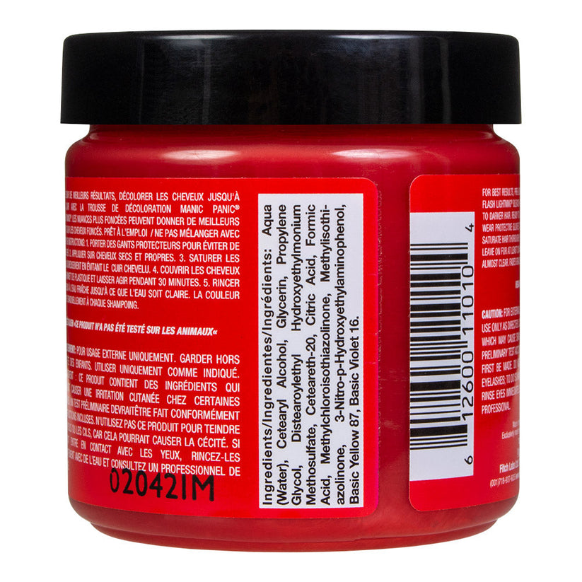 Manic Panic Semi-Permanent Hair Dye Wildfire Red Vibrant Fiery 118ml - QHA UK