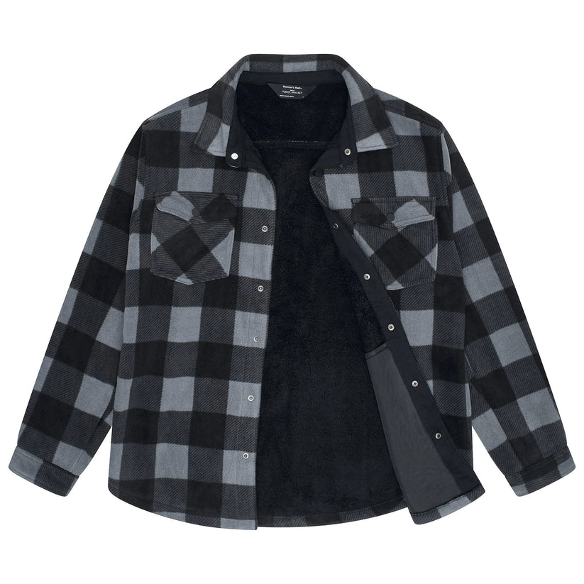 Member's Mark Sherpa Fleece Shacket Overshirt | Quality UK Fashion - QHA UK