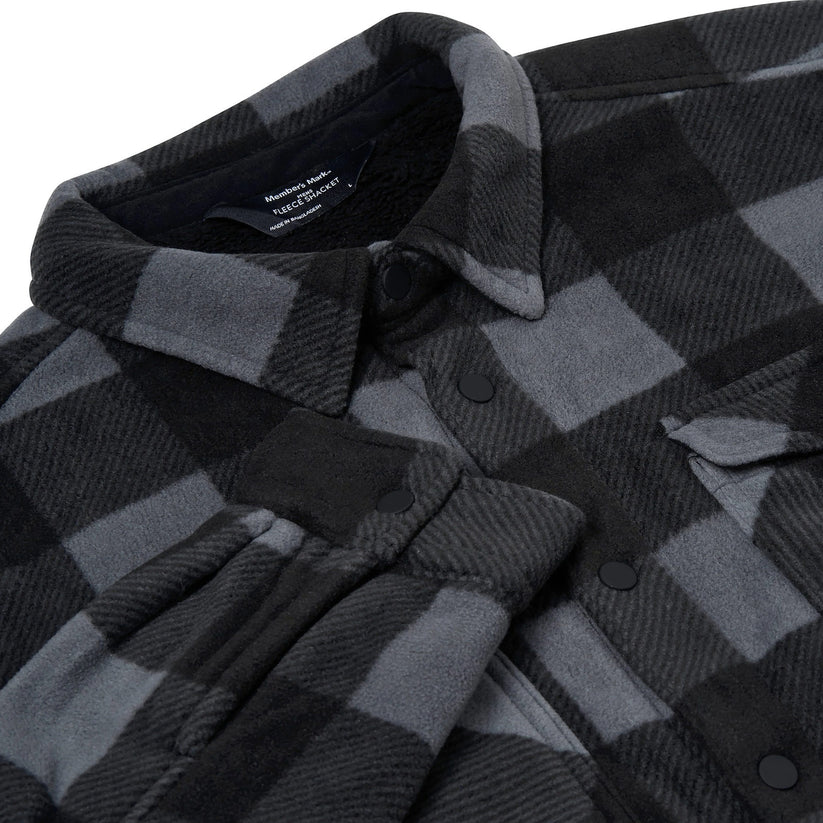 Member's Mark Sherpa Fleece Shacket Overshirt | Quality UK Fashion - QHA UK
