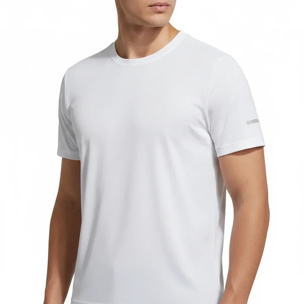 Men's T-Shirt Short Sleeve Summer Printed Running Ice Silk Thin | QHA - QHA UK