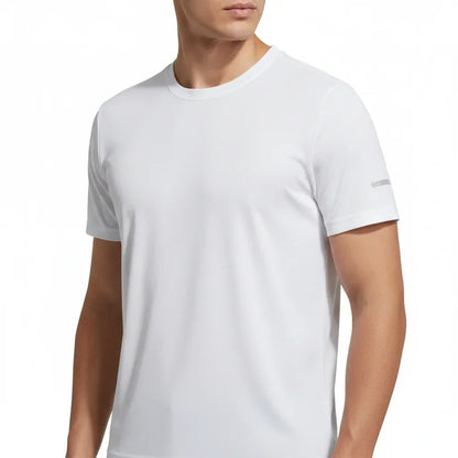 Men's T-Shirt Short Sleeve Summer Printed Running Ice Silk Thin | QHA - QHA UK