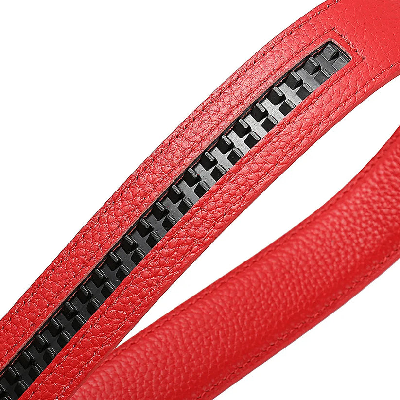 Leather Belt Strap Without Buckle | 3cm Cowhide | 8 Colours | 105–130cm - QHA UK