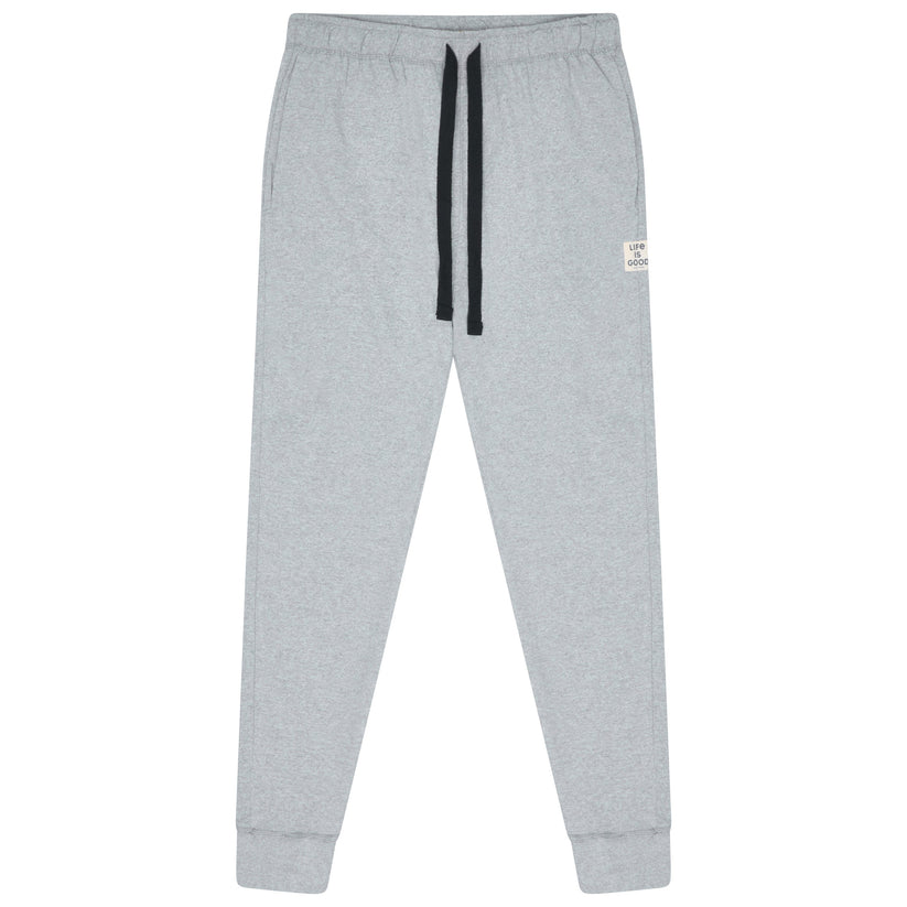 Mens Life Is Good Pyjama Set | Black/Grey Cotton Blend Regular - QHA UK