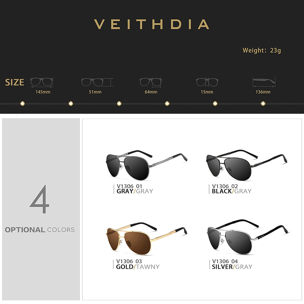 Fashion Item Veithdia Brand Sunglasses Polarized Uv400 | QHA UK - QHA UK