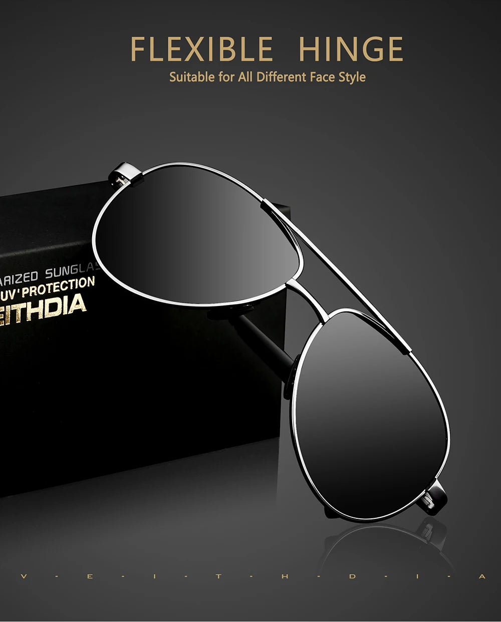 Fashion Item Veithdia Brand Sunglasses Polarized Uv400 | QHA UK - QHA UK
