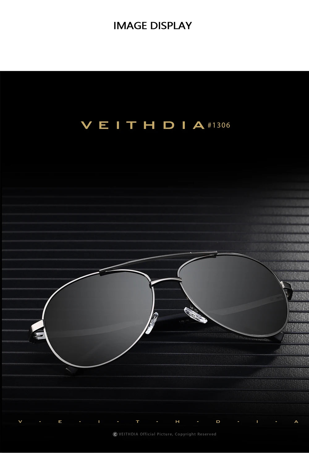 Fashion Item Veithdia Brand Sunglasses Polarized Uv400 | QHA UK - QHA UK