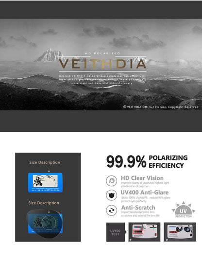 Fashion Item Veithdia Brand Sunglasses Polarized Uv400 | QHA UK - QHA UK