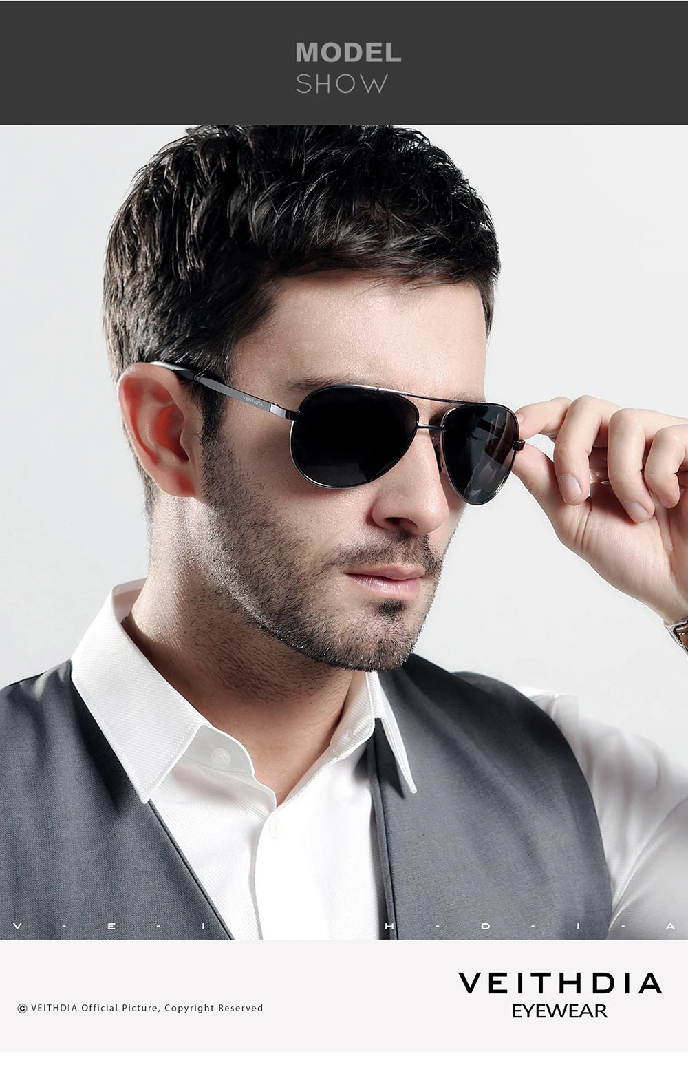 Fashion Item Veithdia Brand Sunglasses Polarized Uv400 | QHA UK - QHA UK
