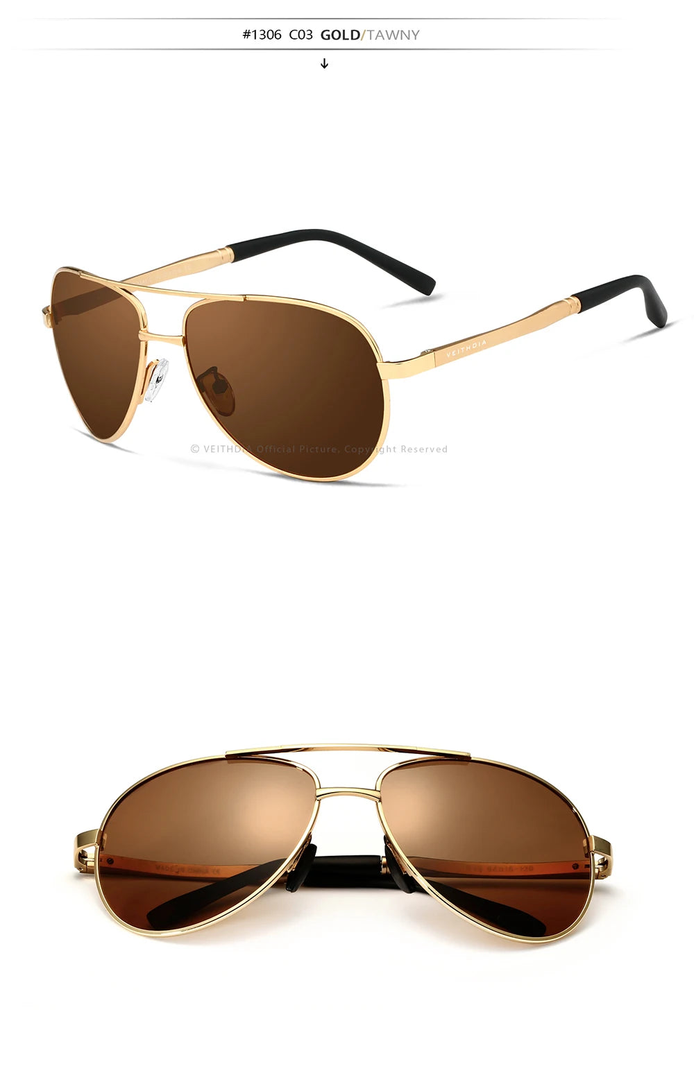 Fashion Item Veithdia Brand Sunglasses Polarized Uv400 | QHA UK - QHA UK