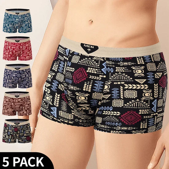 Men's Printed Board Shorts Multipack | 4/5 Pcs | Polyester | XS–XXXL - QHA UK