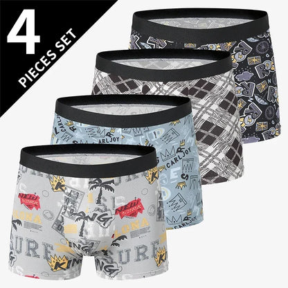 Men's Printed Board Shorts Multipack | 4/5 Pcs | Polyester | XS–XXXL - QHA UK