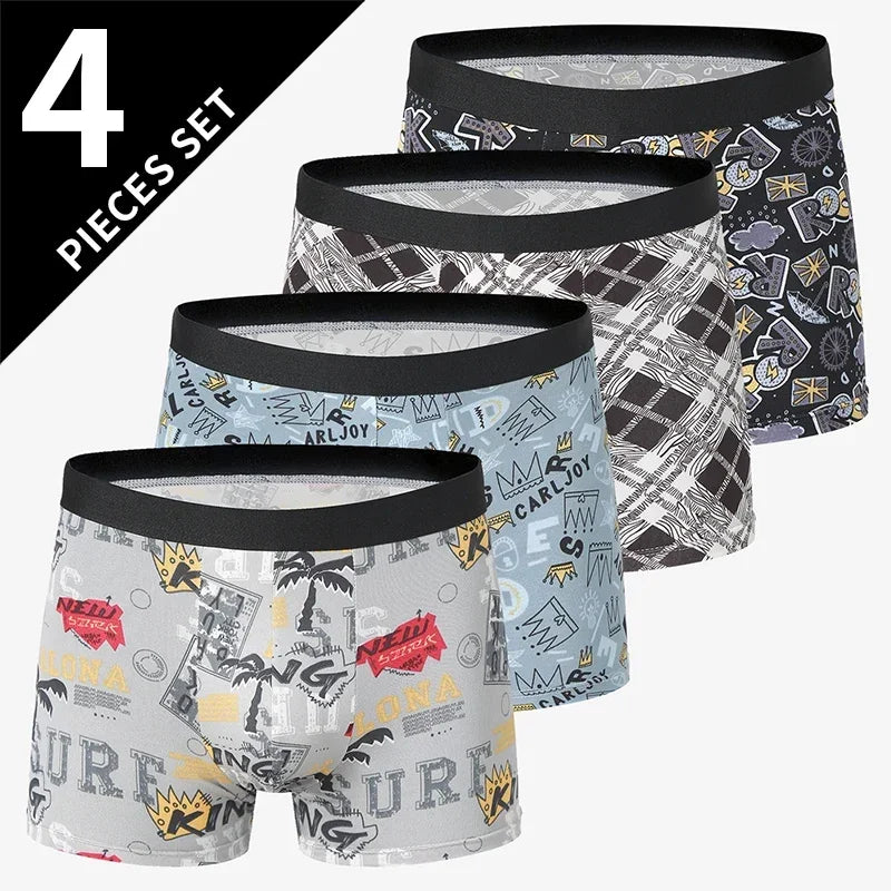 Men's Printed Board Shorts Multipack | 4/5 Pcs | Polyester | XS–XXXL - QHA UK