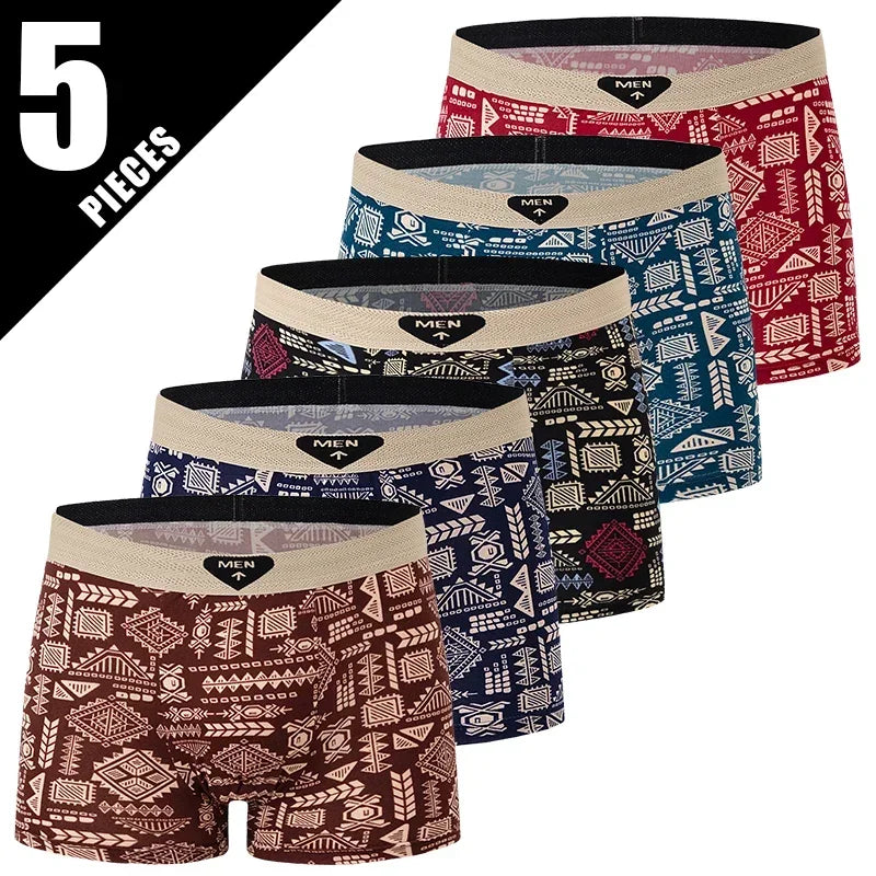 Men's Printed Board Shorts Multipack | 4/5 Pcs | Polyester | XS–XXXL - QHA UK