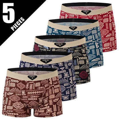 Men's Printed Board Shorts Multipack | 4/5 Pcs | Polyester | XS–XXXL - QHA UK
