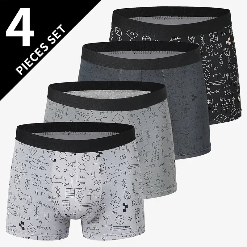 Men's Printed Board Shorts Multipack | 4/5 Pcs | Polyester | XS–XXXL - QHA UK