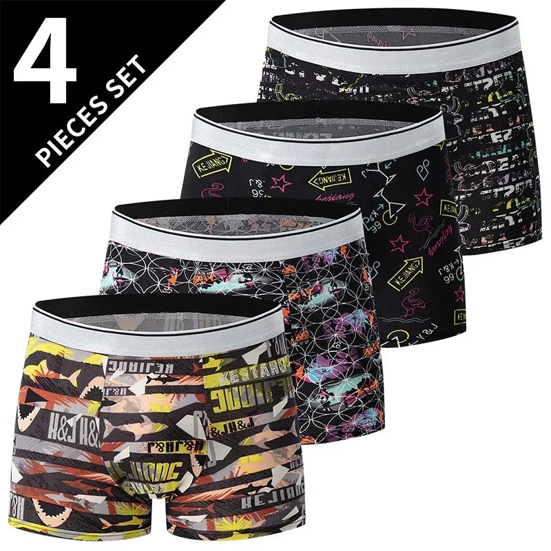 Men's Printed Board Shorts Multipack | 4/5 Pcs | Polyester | XS–XXXL - QHA UK