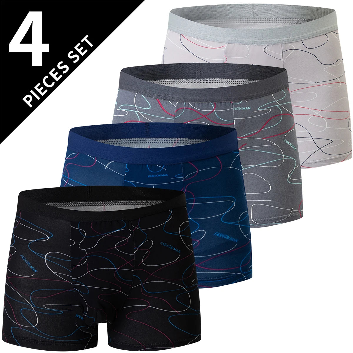 Men's Printed Board Shorts Multipack | 4/5 Pcs | Polyester | XS–XXXL - QHA UK