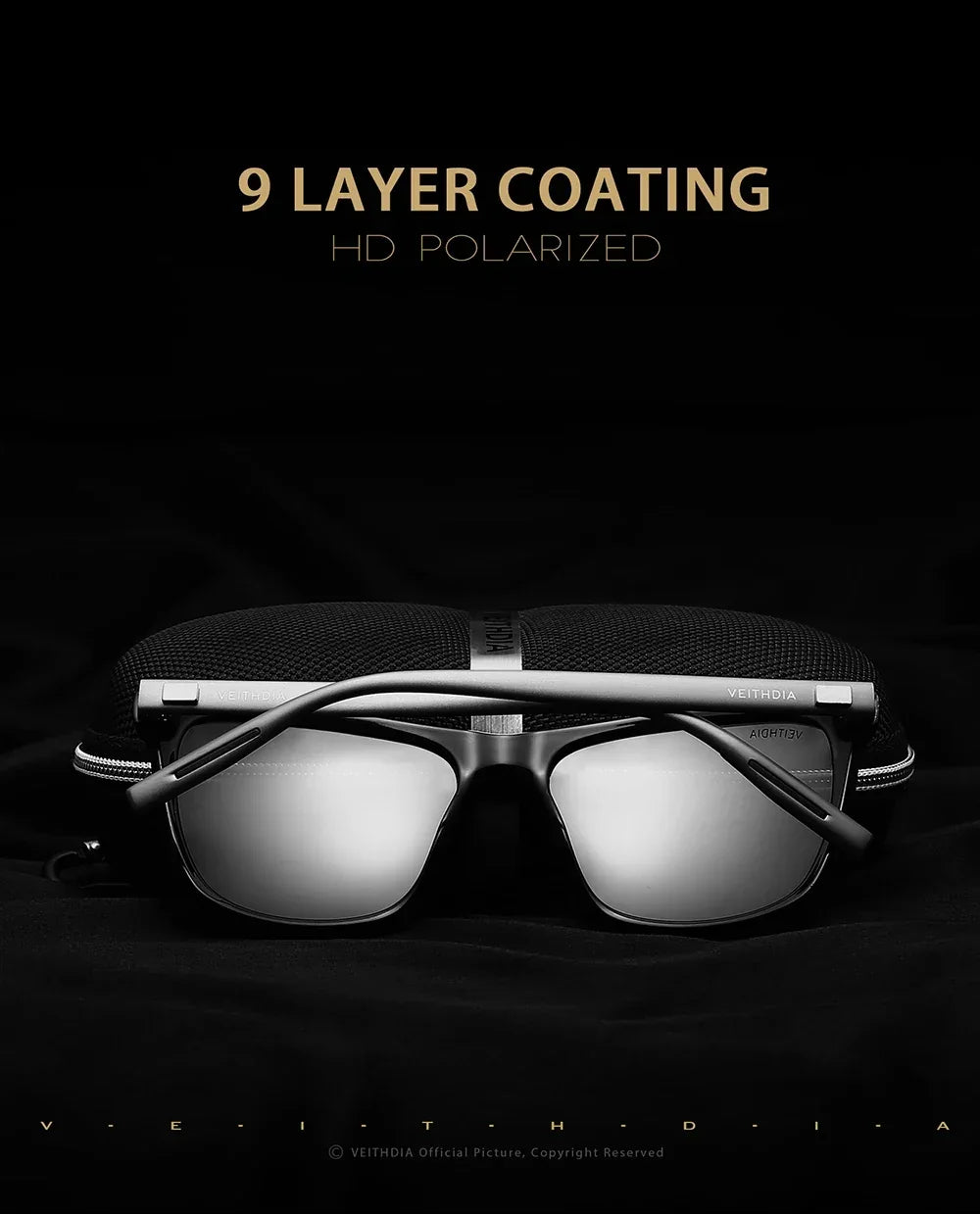 Item Veithdia Brand Sunglasses Retro Aluminum+tr90 Polarized | QHA UK - QHA UK