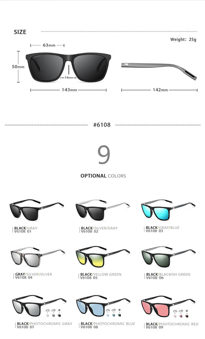 Item Veithdia Brand Sunglasses Retro Aluminum+tr90 Polarized | QHA UK - QHA UK