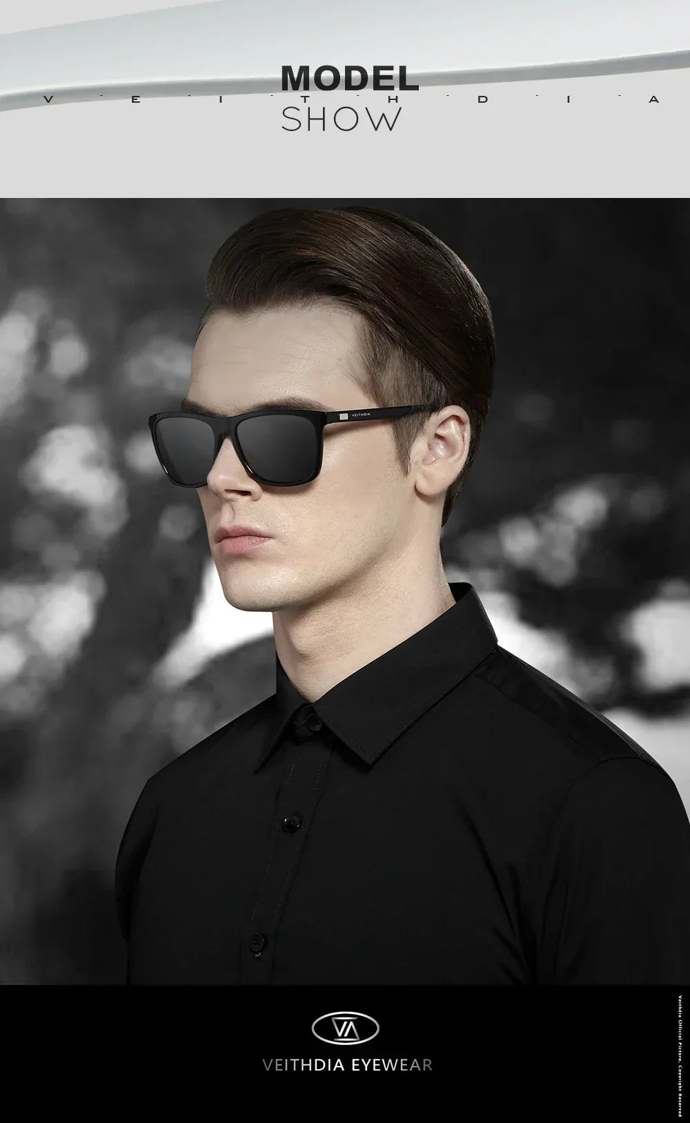 Item Veithdia Brand Sunglasses Retro Aluminum+tr90 Polarized | QHA UK - QHA UK