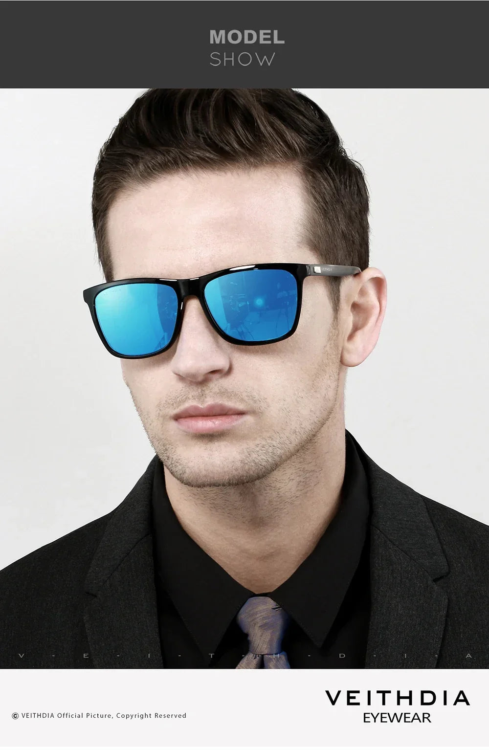 Item Veithdia Brand Sunglasses Retro Aluminum+tr90 Polarized | QHA UK - QHA UK
