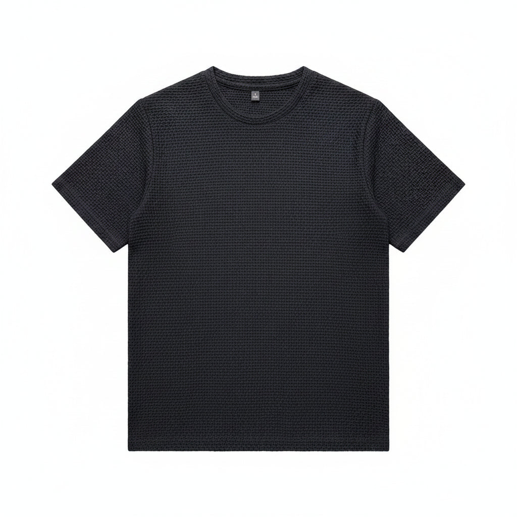 Mens Ice Silk Mesh T-Shirt Breathable Slim Fit Short M-5XL - QHA UK