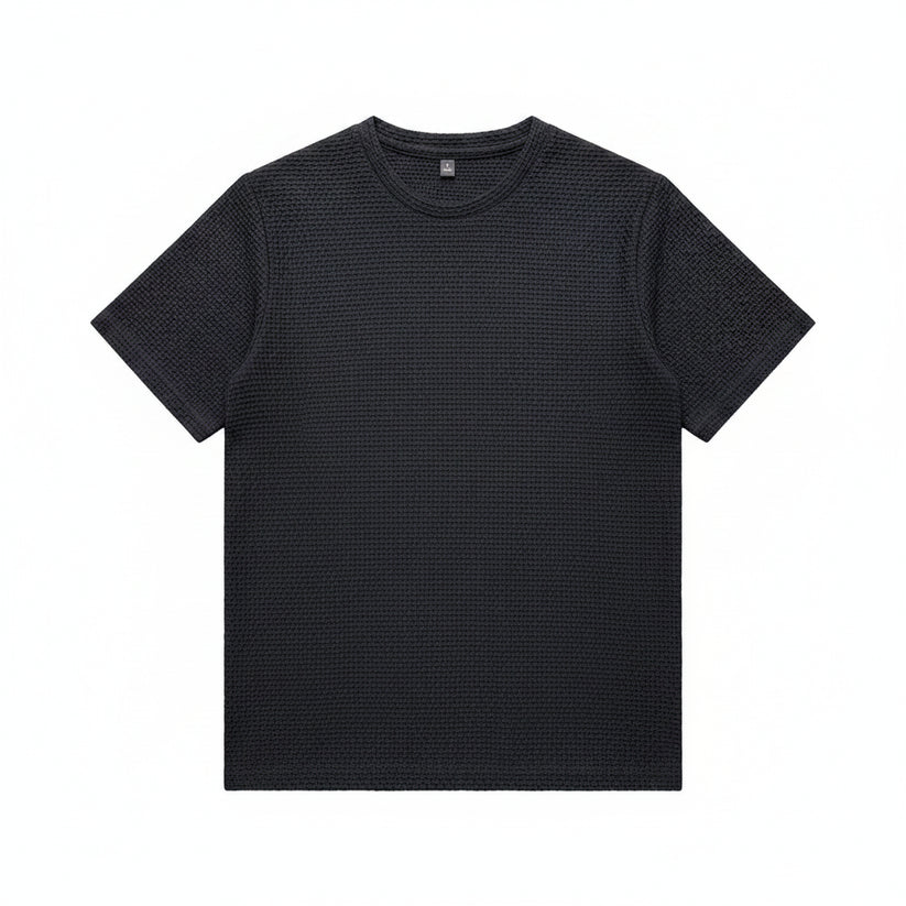 Mens Ice Silk Mesh T-Shirt Breathable Slim Fit Short M-5XL - QHA UK