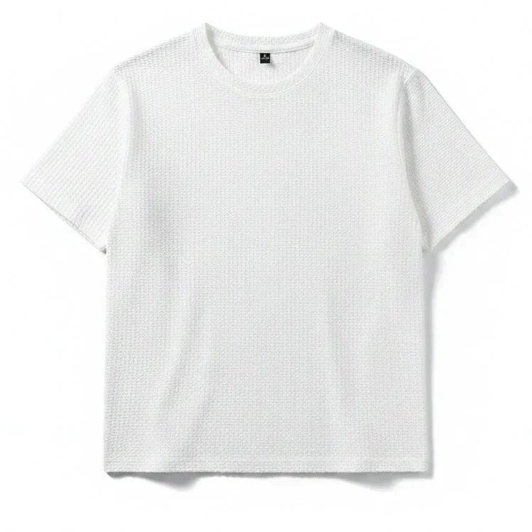Mens Ice Silk Mesh T-Shirt Breathable Slim Fit Short M-5XL - QHA UK