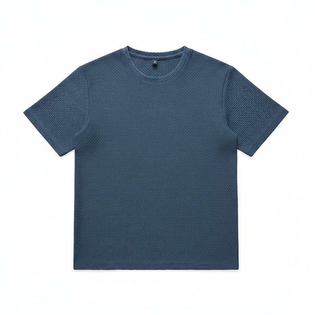 Mens Ice Silk Mesh T-Shirt Breathable Slim Fit Short M-5XL - QHA UK