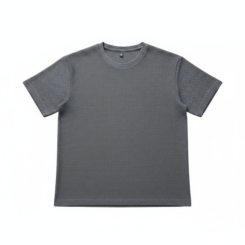 Mens Ice Silk Mesh T-Shirt Breathable Slim Fit Short M-5XL - QHA UK