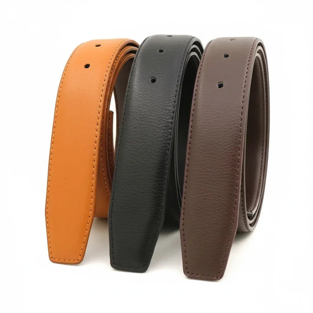Men's Split Leather Pin Buckle Belt | 6 Colours | 110–125cm - QHA UK