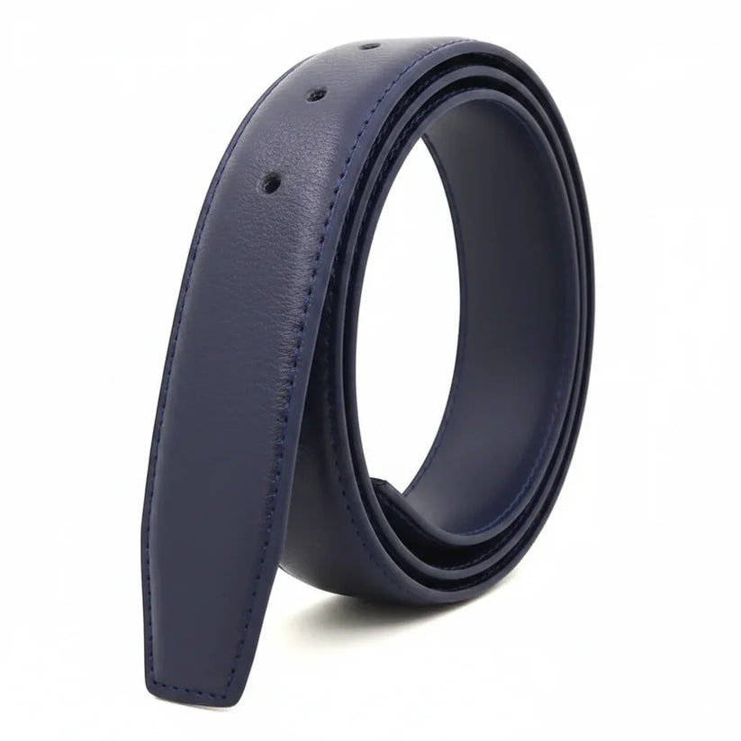 Men's Split Leather Pin Buckle Belt | 6 Colours | 110–125cm - Texture Detail - QHA UK