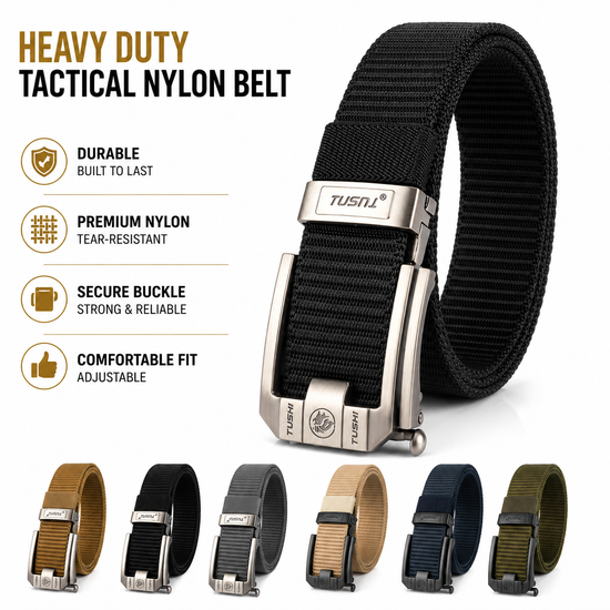 Men's Belt Buckle Polyester Medyla Tactical Nylon Military Army | QHA UK - QHA UK