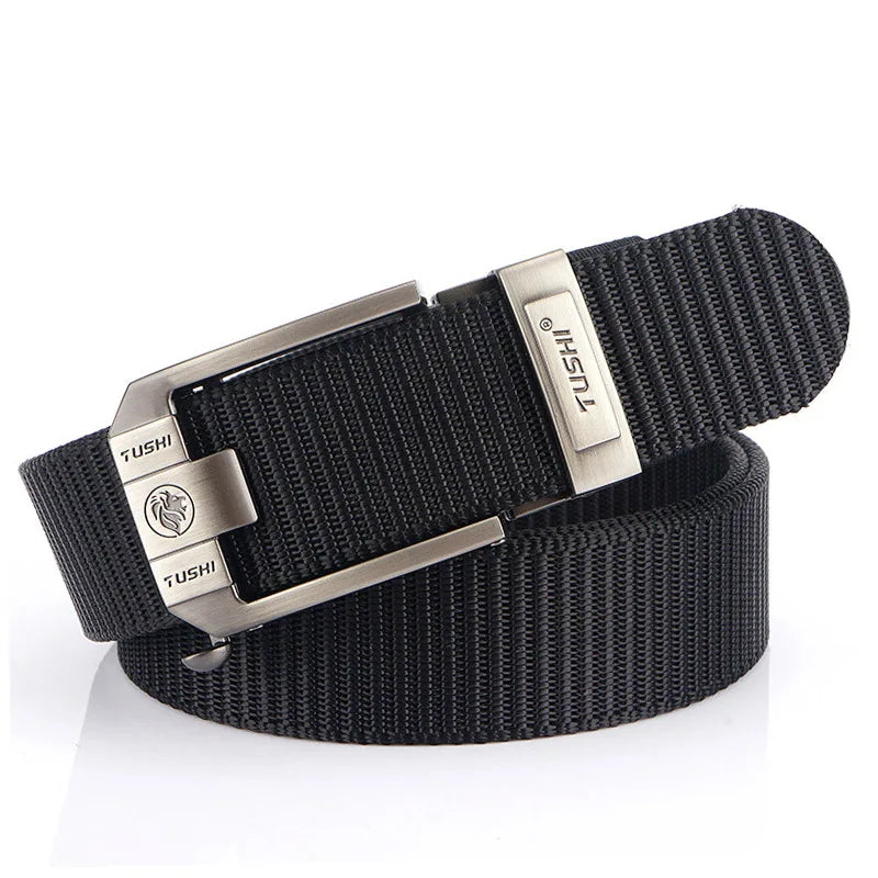 Men's Belt Buckle Polyester Medyla Tactical Nylon Military Army | QHA UK - Buckle Detail - QHA UK