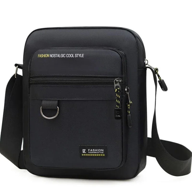 Men's Bag Zip Waterproof Polyester Durable Crossbody Resistant Nylon - QHA UK
