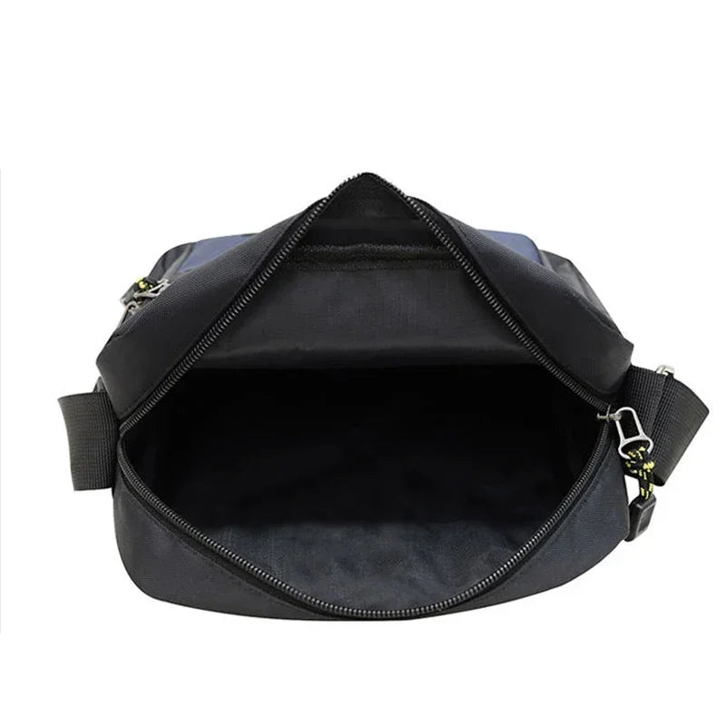 Men's Bag Zip Waterproof Polyester Durable Crossbody Resistant Nylon - QHA UK
