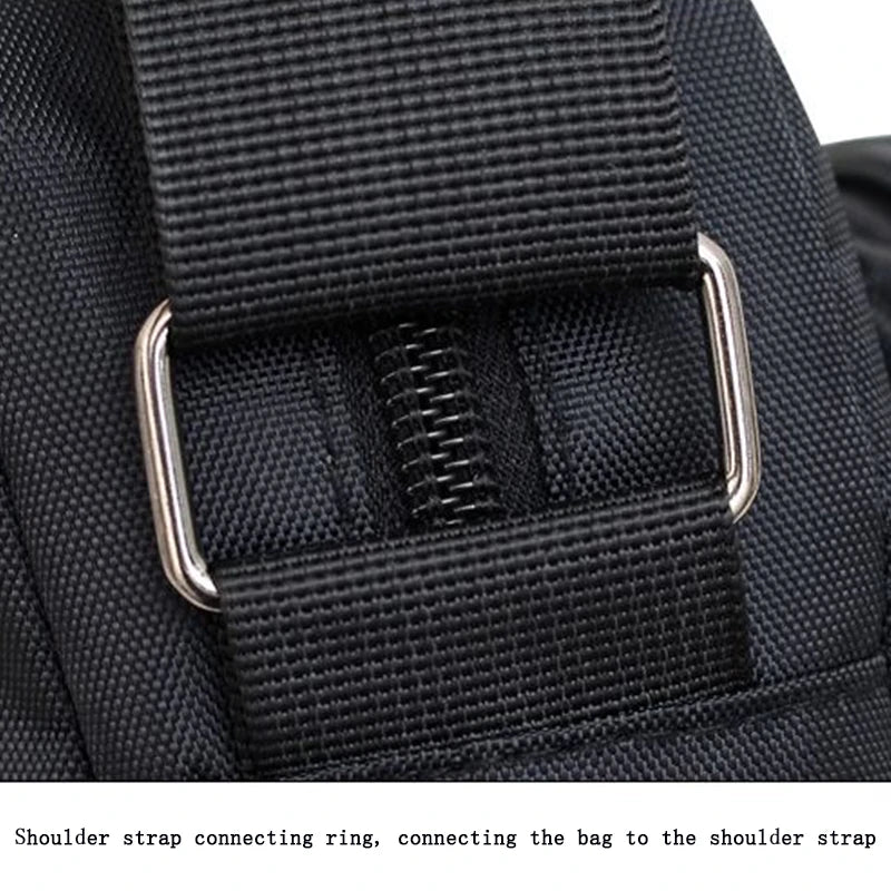 Men's Bag Zip Waterproof Polyester Durable Crossbody Resistant Nylon - QHA UK