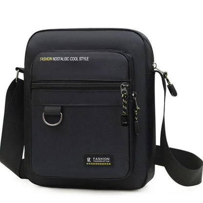 Men's Bag Zip Waterproof Polyester Durable Crossbody Resistant Nylon - QHA UK