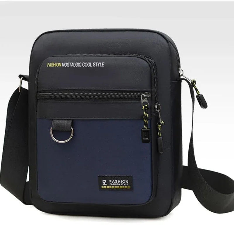 Men's Bag Zip Waterproof Polyester Durable Crossbody Resistant Nylon - QHA UK